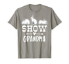 Show Rabbit Grandma T-Shirt — design detail