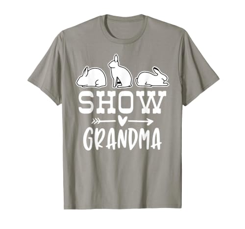 Show Rabbit Grandma T-Shirt — design detail