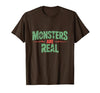 Monster Truth Wear Monsters are Real Horror Spooky Scary Halloween T-Shirt - size chart