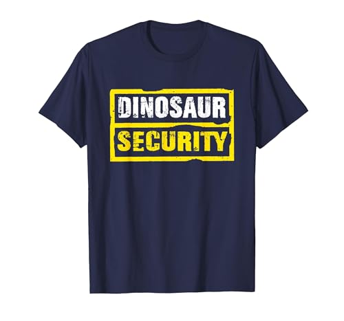 Halloween Dinosaur Security Costume RTees Halloween Adult Costume Dinosaur Security Dad Mom T-Shirt - size chart