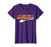 Funny Groovy Halloween Outfit I Like His Broomstick Halloween Funny Matching Couples T-Shirt - size chart
