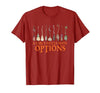 Funny Halloween Spooky Season Witch Broom A Girl's Gotta Have Options with Witch Broom Halloween T-Shirt - size chart