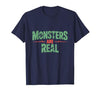 Monster Truth Wear Monsters are Real Horror Spooky Scary Halloween T-Shirt - size chart