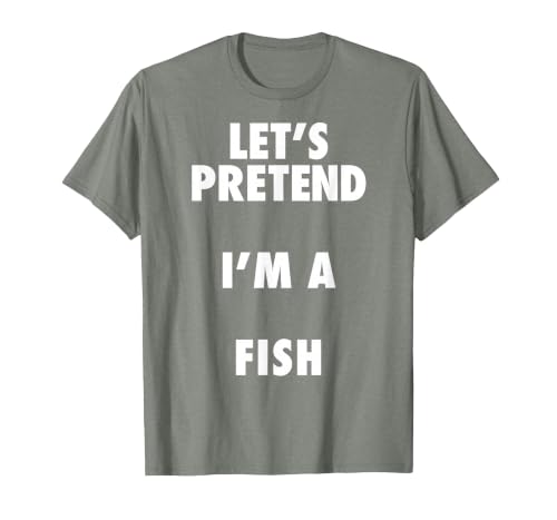 Halloween Costumes MV&SG Fish Halloween Costume, Let's Pretend I'm a Fish Shirt T-Shirt - size chart