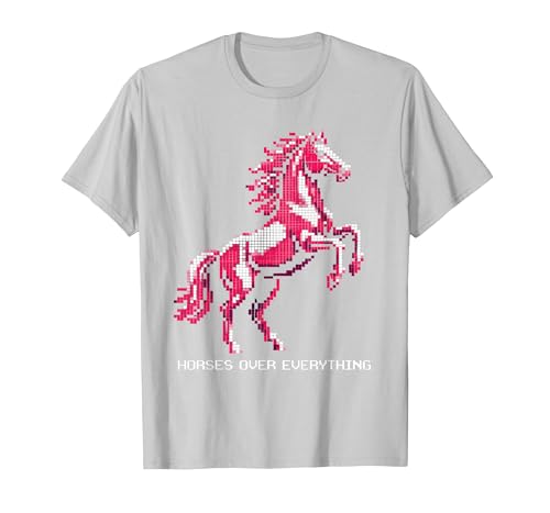 Mademark Horses Over Everything Equestrian Women Design T-Shirt - Men - size chart