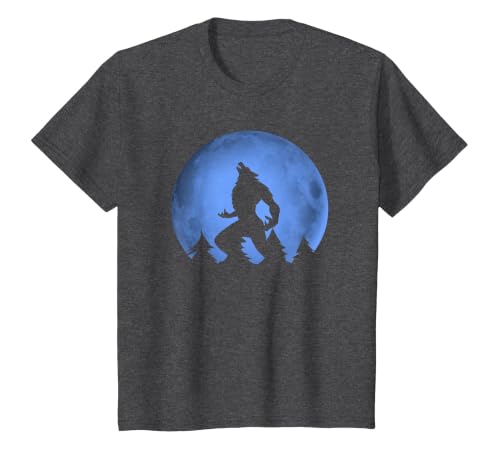Ideas Halloween costume " Wolf moon " Wolf Halloween Costume Werewolf Blue Moon Scary for Men Boys T-Shirt - size chart