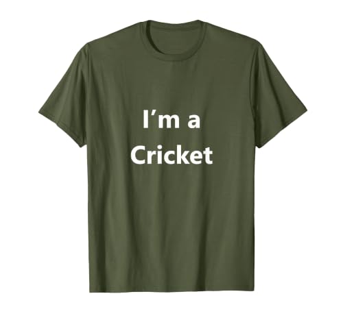MNBHYB Idea Funny Halloween Cricket Bug Insect Easy Costume Last Minute T-Shirt - size chart