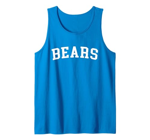 Bears - Designs Bears Tank Top - size chart