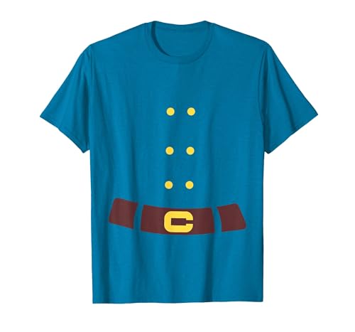 Dwarf Elf Halloween Costume Dwarf Costume Last Minute Halloween Costume T-Shirt - size chart