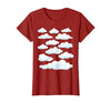 White Clouds Graphs White Clouds T-Shirt - size chart
