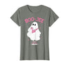 Spooky Season Ghost Halloween Boujee Boo-Jee Boo-JEE Spooky Season Ghost Pink Halloween Pumpkin Boujee T-Shirt - size chart