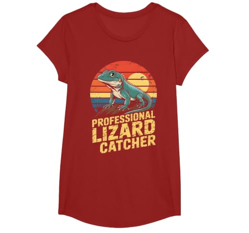 Funny Reptile Enthusiast Tee Lizard Catcher Humor Professional Lizard Catcher Funny Reptile Lover Men Women T-Shirt - size