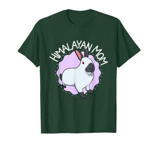 Himalayan Rabbit Mom T-Shirt — design detail