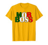 Italian Yeah B Mob Boss Italian Flag 1920s Costume Mafia Party T-Shirt - size chart