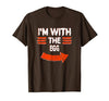 Halloween Mega Warehouse Vintage I'm with the Egg Lazy Halloween Costume T-Shirt - size chart