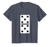 Fun and Easy Halloween Costume T-Shirts - Dominoes Double Five Dominoes Halloween Costume 5 Domino Game T-Shirt - size chart