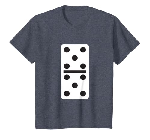 Fun and Easy Halloween Costume T-Shirts - Dominoes Double Five Dominoes Halloween Costume 5 Domino Game T-Shirt - size chart