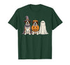 Funny Retro St. Bernard mom Halloween Witch Spooky Ghost Saint Bernard Pumpkin Halloween Dog Lover T-Shirt - size chart
