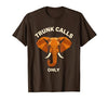 Mademark Trunk Calls Only Funny Elephant Design T-Shirt - Men - size chart
