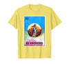 Cowboy Mexican Cards Mexican Bingo El Vaquero T-Shirt - size chart
