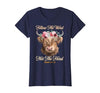 Christian Western Highland Cow Lovers Tees Follow The Word Not The Herd Christian Western Highland Cow T-Shirt - size chart