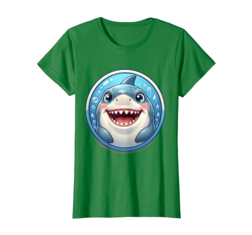 Mademark 2nd Grade Great White Shark Open Jaw Graphic T-Shirt - size chart