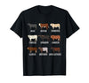 Cattle Breed Livestock Enthusiasts,Cattle Farmers Type of Cow Breed Cattle Collection West Bulls Angus Farmer T-Shirt - Black