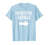 ShirtZilla I'm with The Gazelle Halloween Gazelle T-Shirt - size chart