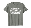 Generic Halloween Costume T-Shirt - size chart