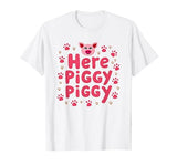 Mademark John Pork's Calling: Here Piggy Piggy Funny Pig Lover Gift T-Shirt - size chart