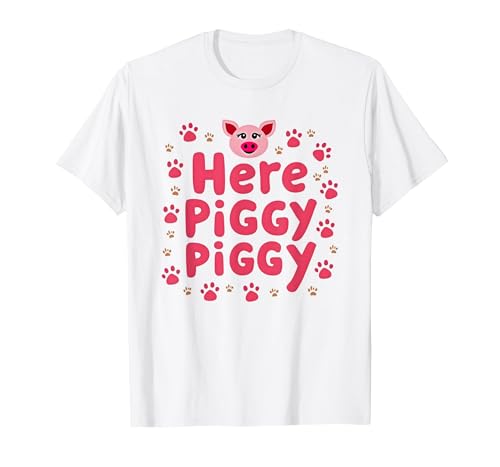Mademark John Pork's Calling: Here Piggy Piggy Funny Pig Lover Gift T-Shirt - size chart