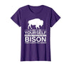 Bison Gift Bison Lover Accessories & Buffalo Stuff Cool Bison Design for Men Women Buffalo Animal Lovers Bison T-Shirt -