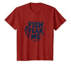 Mademark Fish Fear Me Funny Fishing for Men Angler Humor Quote T-Shirt - size chart