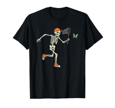 Butterfly Skeleton Halloween Costume Butterfly and Skeleton Halloween Funny for Men Boys Kids T-Shirt