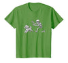 Funny Halloween Dog Lovers Gift Tees Skeleton Dogs Funny Skeleton Chasing Goldendoodle Dog Halloween Dogs Lover T-Shirt -