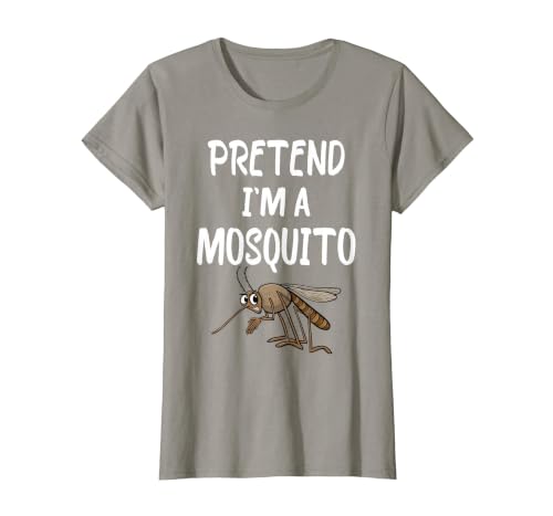 Pretend I'm A Mosquito Funny Halloween Costume Pretend I'm A Mosquito Funny Lazy Halloween Costume Party T-Shirt - size chart
