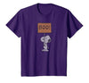 Peanuts Halloween Snoopy Boo Sign T-Shirt - size chart
