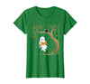 Halloween Ghost Swing Reading Vintage Ghost Swing Reading Book Swinging Halloween Costume T-Shirt - size chart