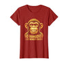 Mademark No Hangover Just Monkey Energy Sober Men T-Shirt - Women - size chart