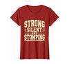 Mademark Strong Silent and Stomping Elephant Design T-Shirt - Women - size chart