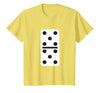Fun and Easy Halloween Costume T-Shirts - Dominoes Double Five Dominoes Halloween Costume 5 Domino Game T-Shirt - size chart
