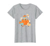 Disney Winnie The Pooh Halloween Cute Eeyore Pumpkin Patch T-Shirt - size chart