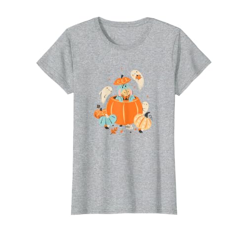 Disney Winnie The Pooh Halloween Cute Eeyore Pumpkin Patch T-Shirt - size chart