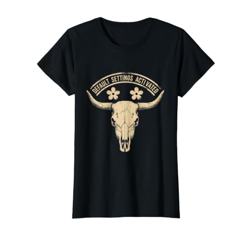 Mademark White Boy of the Year Default Settings Activated T-Shirt - Women - size chart