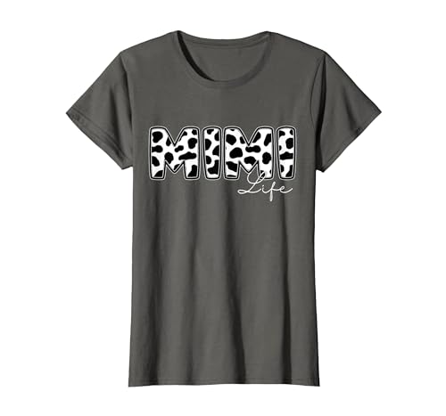 Cow Print Matching Family Apparel Mimi Life Cow Print Family Matching T-Shirt - size chart