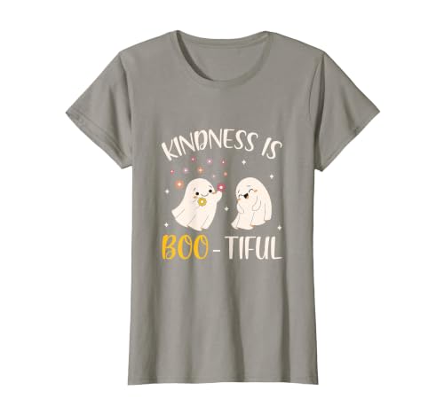 Halloween Costume Teacher Kindness is Boo Tiful Teacher Cute Ghost Halloween Costume T-Shirt - size chart