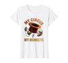 Mademark My Circus My Monkeys Funny Women Design T-Shirt - Women - size chart