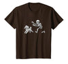 Funny Halloween Dog Lovers Gift Tees Skeleton Dogs Funny Skeleton Chasing Goldendoodle Dog Halloween Dogs Lover T-Shirt -