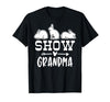 Show Rabbit Grandma T-Shirt — design detail