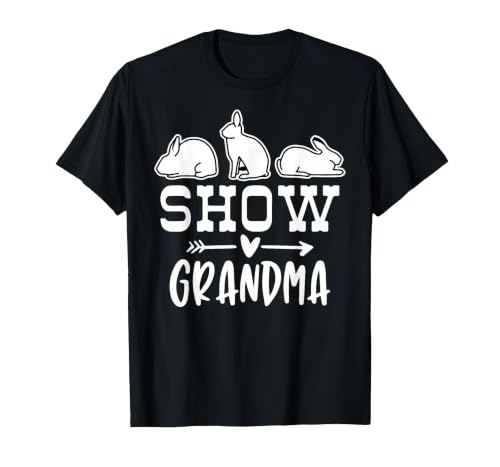 Show Rabbit Grandma T-Shirt — design detail